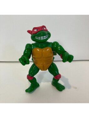 5/$25 Vintage TMNT Ninja Turtles Figure Wacky Action Raphael 1989 Figure Only
